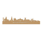 Skyline Noordwijkerhout Bamboe houten cadeau decoratie relatiegeschenk van WoodWideCities