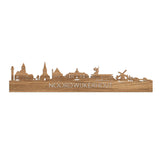 Skyline Noordwijkerhout Eiken houten cadeau decoratie relatiegeschenk van WoodWideCities