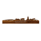Skyline Numansdorp Palissander houten cadeau decoratie relatiegeschenk van WoodWideCities