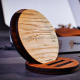 Skyline Onderzetters Havana Eiken en noten houten cadeau decoratie relatiegeschenk van WoodWideCities