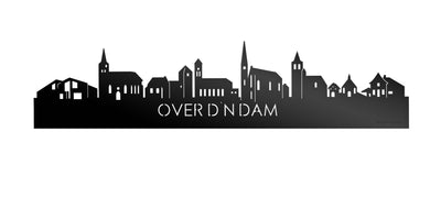 Skyline Over d'n Dam Black Glossy