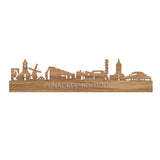 Skyline Pijnacker-Nootdorp Eiken houten cadeau decoratie relatiegeschenk van WoodWideCities