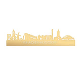 Skyline Pijnacker-Nootdorp Metallic Goud gerecycled kunststof cadeau decoratie relatiegeschenk van WoodWideCities