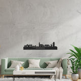 Skyline Ridderkerk Zwart houten cadeau decoratie relatiegeschenk van WoodWideCities