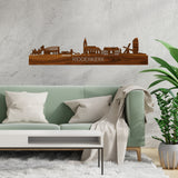 Skyline Ridderkerk Palissander houten cadeau decoratie relatiegeschenk van WoodWideCities