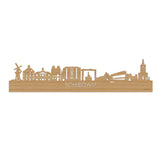 Skyline Schiedam Bamboe houten cadeau decoratie relatiegeschenk van WoodWideCities