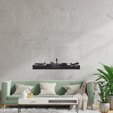 Skyline Schiphol Zwart houten cadeau decoratie relatiegeschenk van WoodWideCities