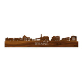 Skyline Seraing Palissander houten cadeau decoratie relatiegeschenk van WoodWideCities