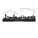 Skyline Serveerplank Rond Boskoop houten cadeau decoratie relatiegeschenk van WoodWideCities