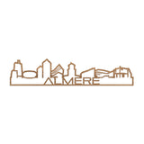 Skyline Shape Almere Eiken houten cadeau decoratie relatiegeschenk van WoodWideCities