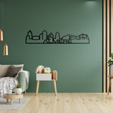 Skyline Shape Almere Zwart glanzend gerecycled kunststof cadeau decoratie relatiegeschenk van WoodWideCities