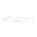 Skyline Shape Gent Wit Glanzend