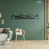 Skyline Shape Gorinchem Zwart glanzend gerecycled kunststof cadeau decoratie relatiegeschenk van WoodWideCities