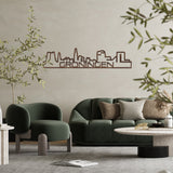 Skyline Shape Groningen Noten houten cadeau decoratie relatiegeschenk van WoodWideCities