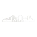 Skyline Shape Tilburg Wit Glanzend