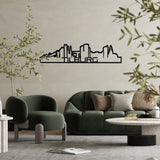 Skyline Shape Tilburg Zwart glanzend gerecycled kunststof cadeau decoratie relatiegeschenk van WoodWideCities