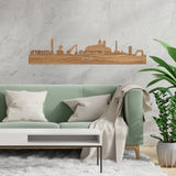 Skyline Spijk-Zevenaar Eiken houten cadeau decoratie relatiegeschenk van WoodWideCities