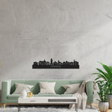 Skyline Steenwijk Zwart houten cadeau decoratie relatiegeschenk van WoodWideCities
