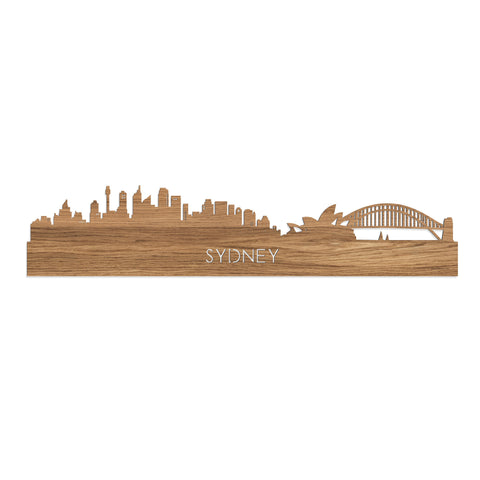 Skyline Sydney Eiken houten cadeau decoratie relatiegeschenk van WoodWideCities