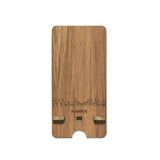 Skyline Telefoonhouder Kampen houten cadeau decoratie relatiegeschenk van WoodWideCities