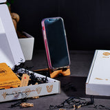 Skyline Telefoonhouder Wageningen houten cadeau decoratie relatiegeschenk van WoodWideCities