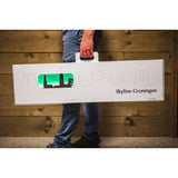 Skyline Tilburg Black houten cadeau decoratie relatiegeschenk van WoodWideCities