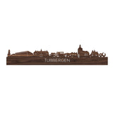 Skyline Tubbergen Noten houten cadeau decoratie relatiegeschenk van WoodWideCities