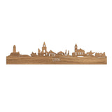 Skyline Urk Eiken houten cadeau decoratie relatiegeschenk van WoodWideCities