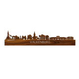 Skyline Valkenburg Palissander houten cadeau decoratie relatiegeschenk van WoodWideCities