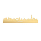 Skyline Veghel Metallic Goud gerecycled kunststof cadeau decoratie relatiegeschenk van WoodWideCities
