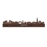 Skyline Veghel Noten houten cadeau decoratie relatiegeschenk van WoodWideCities