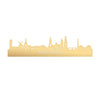 Skyline Winschoten Metallic Goud gerecycled kunststof cadeau decoratie relatiegeschenk van WoodWideCities