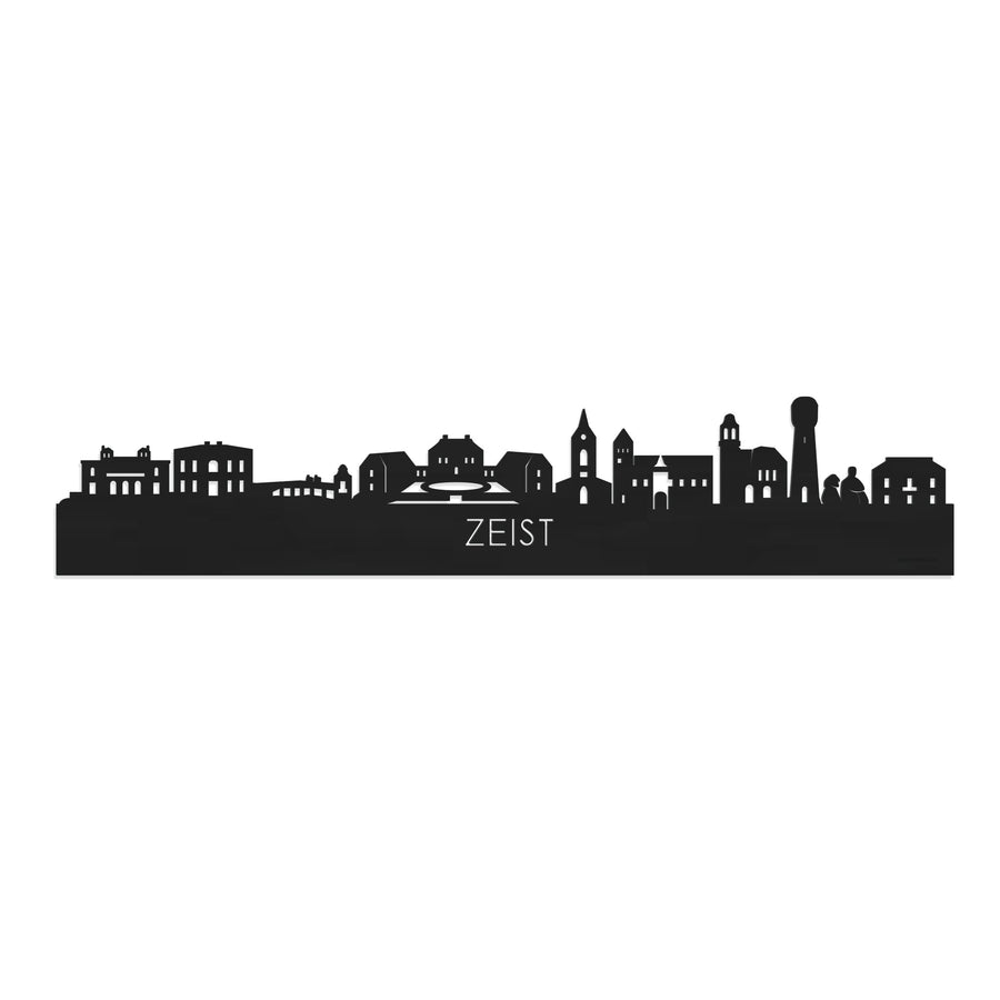 Skyline Zeist Zwart houten cadeau decoratie relatiegeschenk van WoodWideCities