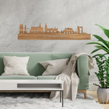 Skyline Zevenbergen Eiken houten cadeau decoratie relatiegeschenk van WoodWideCities
