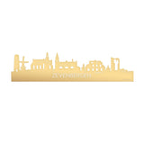 Skyline Zevenbergen Metallic Goud gerecycled kunststof cadeau decoratie relatiegeschenk van WoodWideCities
