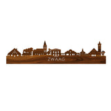Skyline Zwaag Palissander houten cadeau decoratie relatiegeschenk van WoodWideCities