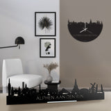 Standing Skyline Alphen aan den Rijn Zwart glanzend gerecycled kunststof cadeau decoratie relatiegeschenk van WoodWideCities