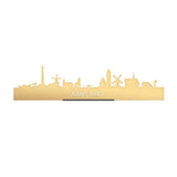 Standing Skyline Ameland Goud Metallic 40 cm houten cadeau decoratie relatiegeschenk van WoodWideCities