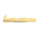 Standing Skyline Amsterdam Goud Metallic 40 cm houten cadeau decoratie relatiegeschenk van WoodWideCities