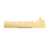 Standing Skyline Antwerpen Goud Metallic 40 cm houten cadeau decoratie relatiegeschenk van WoodWideCities