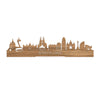 Standing Skyline Barcelona Eiken houten cadeau decoratie relatiegeschenk van WoodWideCities