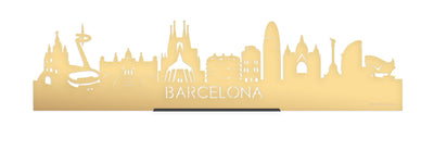 Standing Skyline Barcelona Gold Metallic