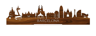 Standing Skyline Barcelona Palissander