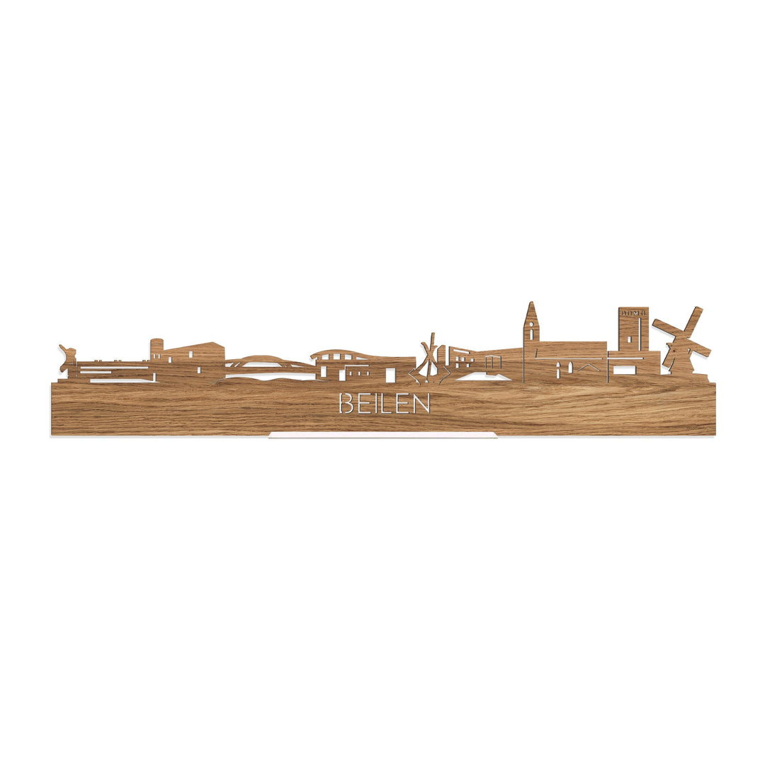 Standing Skyline Beilen Eiken houten cadeau decoratie relatiegeschenk van WoodWideCities