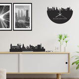 Standing Skyline Bodegraven Zwart houten cadeau decoratie relatiegeschenk van WoodWideCities