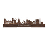 Standing Skyline Bodegraven Noten houten cadeau decoratie relatiegeschenk van WoodWideCities