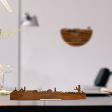 Standing Skyline Bonaire Palissander houten cadeau decoratie relatiegeschenk van WoodWideCities