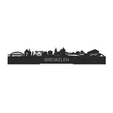 Standing Skyline Breukelen Zwart houten cadeau decoratie relatiegeschenk van WoodWideCities