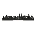 Standing Skyline Brugge Black