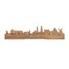 Standing Skyline Brugge Eiken houten cadeau decoratie relatiegeschenk van WoodWideCities